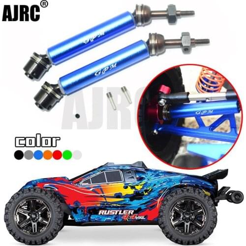 TRAXXAS RUSTLER 4X4 VXL 67076-4 45#hardened axle+aluminum alloy retractable CVD Rear universal joint-1 pair 6852A/6852R