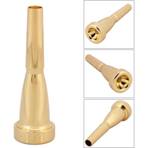Trumpet Mouth Strength Trainer Iron Mouthpiece Silver for Saxophone Horn Trombone Tuba French Horn Accessories