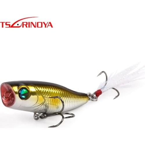TSURINOYA DW55 40mm 3g Mini POPPER Lure Hard Bait Artificial Baits Top Water Fishing Lures POPPER