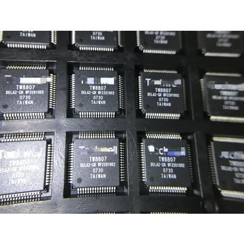 TW8807 TW8807-DELA2-GR Low cost, high quality TFT panel controller with built-in NTSC / PAL / secamtvs decoder new original 100