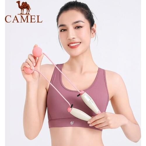 CAMEL Sports Jumping Ropes Adult & Student Fitness Competitions Cordless Jump Rope Electronic Counter Rope Skipping