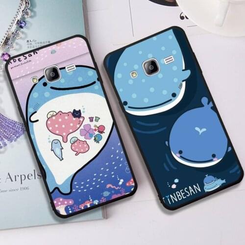Japan kawaii whale Jinbesan Phone Case For Samsung J2 4 5 6 7 8 Prime Pro Plus Duo Neo J415 2016 8 9 J600 737 730
