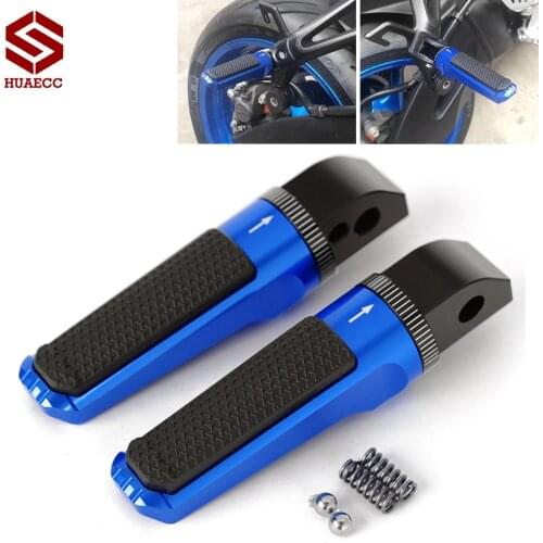 Rear Passenger Foot Pegs Pedals Footrest for Triumph Daytona 675 2009-2017 675R Bonneville T100 120 Scrsmbler 1200XC