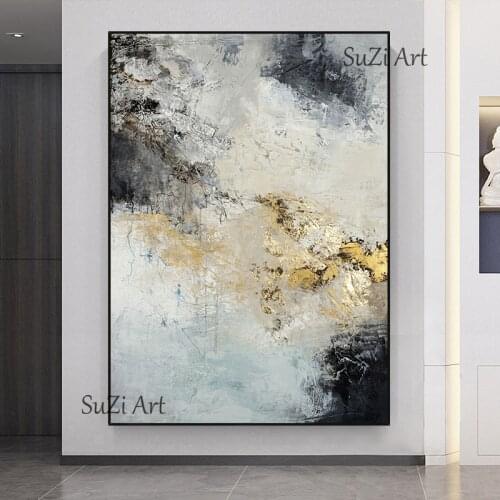 Gold Modern Wall Art Decorative Painting Modern Abstract Painting Style Wall Art Canvas Painting For Home Wall Decoration
