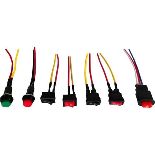 1 Pcs Plastic Motorcycle Mini Type Switch 12V ~ 24V On/off Push Button Modified Switch Button Motorbike Parts