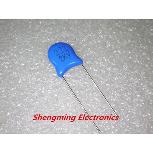 1000pcs 2KV 2000V 222M 2.2nF high voltage ceramic capacitors