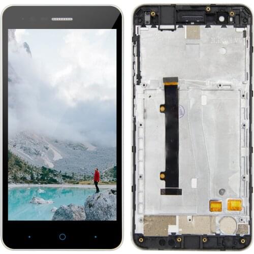 5.0" Original IPS LCD Display for ZTE Blade A510 BA510 BA510C LCD Display Touch Screen Digitizer Replacement Assembly with Frame