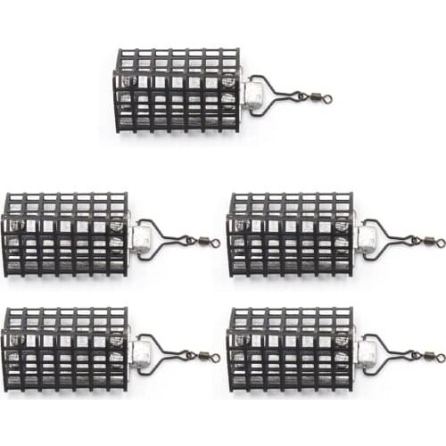 5pcs 30g/60g Triangle Bait Fishing Trap Basket Feeder Holder Cage Fishing Lure Tackle Fishing Bait Basket Cage Fishing Tackle