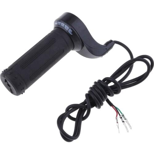 7/8' 22mm Electric Bicycle Thumb Throttle with Handle Grips Finger Throttle Twist Throttle For 36V/48V Electric Bike Scooters