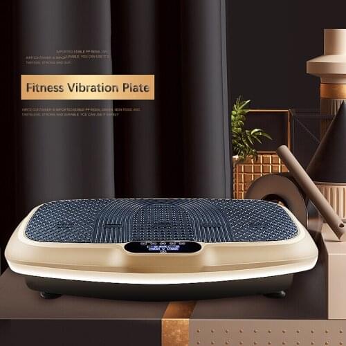 Free shipping fitness machine crazy fit massage lose weight 3d vibration plate home exercise music two motor vibration plate