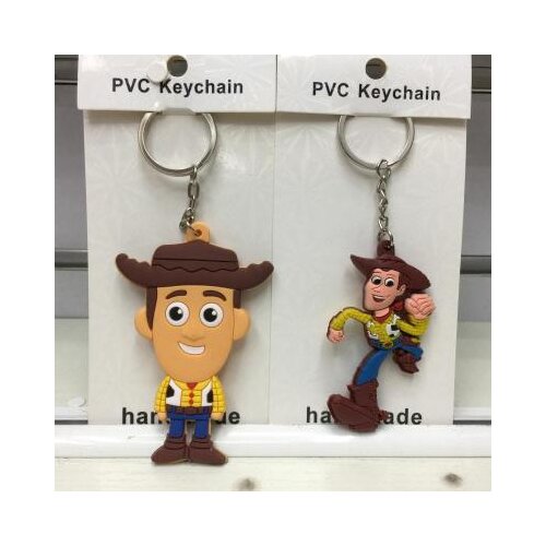 Disney Toy Story Woody Buzz Fashion Anime Toy Figures Keychain Cartoon Keyholder Birthday Children Gifts