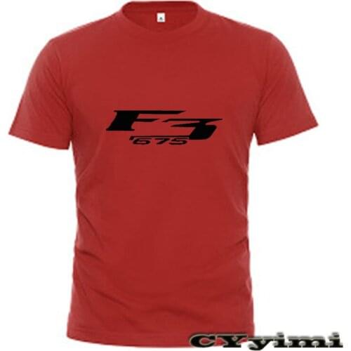 For MV AGUSTA F3 675 F3675 T Shirt Men New LOGO T-shirt 100% Cotton Summer Short Sleeve Round Neck Tees Male