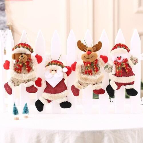 Home Decor Santa Claus Snowman Reindeer New Year Eve 2021 Merry Christmas Ornaments Door Tree Decoration for House Accessories