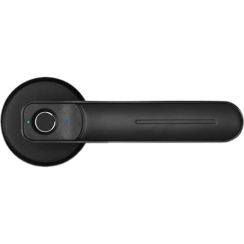 Key +Fingerprint Smart Door Lock Door Handle Lock IP66 Anti-Theft Security Door Lock Biometric Door Lock for Home Office