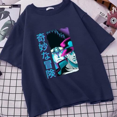Jojo Bizarre Adventure T Shirt Women Anime Summer Tops T-shirt Kawaii Jojo Graphic Tshirt Plus Size Cartoon Female Camisetas