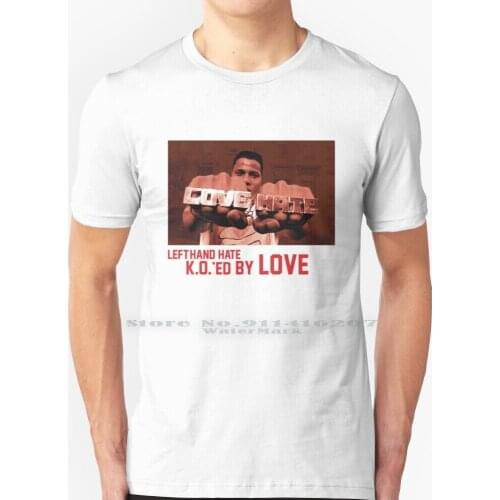 K.o.'ed By Love T Shirt 100% Pure Cotton Love Peace Street Urban 90s Hip Hop Homage Radio Raheem Bill Nunn Spike Lee 4 Finger