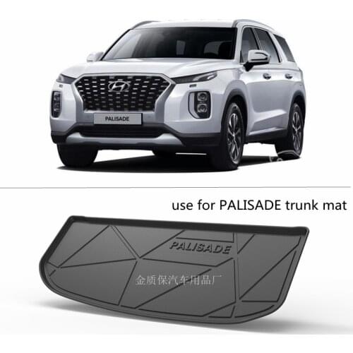 Use for Hyundai Palisade Trunk Mat Customized Car Rear trunk Storage Mat CargoTray mat Palisade Trunk Waterproof Protective Pads