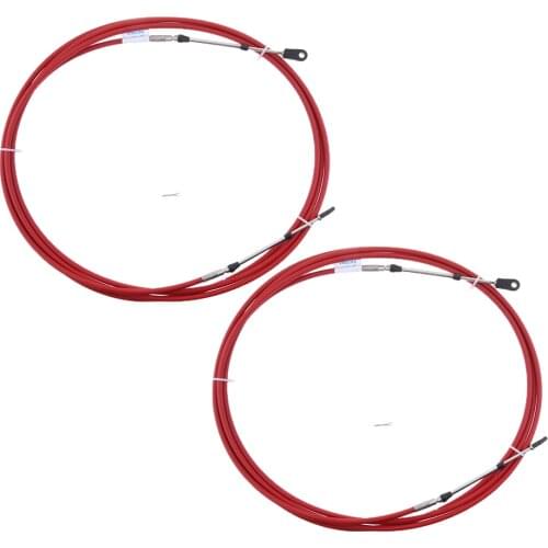 2pcs Marine Boat Outboard Engine Throttle Control Cable for Yamaha Outboards 13FT/4 Meter