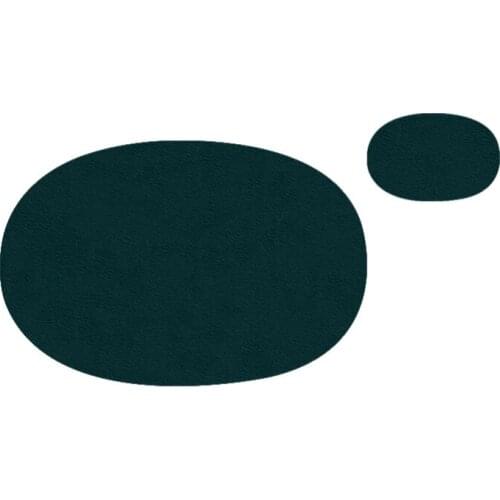 Kitchen Accessories Coaster Cup Shaped Placemat Placemats for Table Waterproof Non-Slip Leather Tableware Mat Set