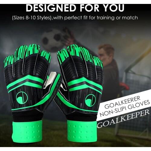 Football Goalkeeper Latex Fingerguard Gloves Flexibility High Wear Resistance Football Training Game Gloves Football Sports Good