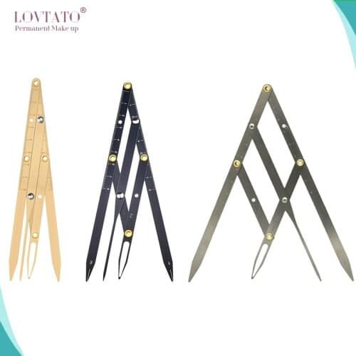 3 Colors Permanent Makeup Eyebrow Ruler Golden Ratio Divider Caliper Microblading Stencil Shaping Tool Tattoo Accessories supply