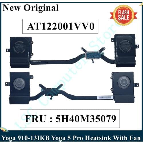 LSC NEW Original For Lenovo Yoga 910-13IKB 910 Pro Laptop Heatsink With Fan AT122001VV0