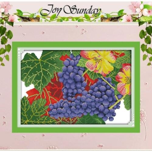 The Grape is Ripe Patterns Counted Cross Stitch 11CT 14CT Cross Stitch Sets Chinese Cross-stitch Kits Embroidery Needlework