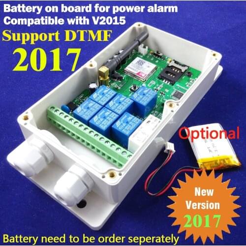 New 2017 Version Seven relay output GSM remote controller (DC12V-24V Power supply) Support SMS, Dial and DTMF to control