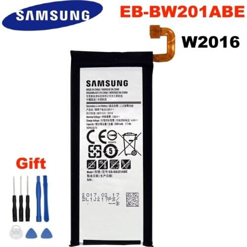 Samsung Original 2000mAh / 7.7Wh BW201ABE / EB-BW201ABE Battery For Samsung W2016 Phone Batteries + Free Tools