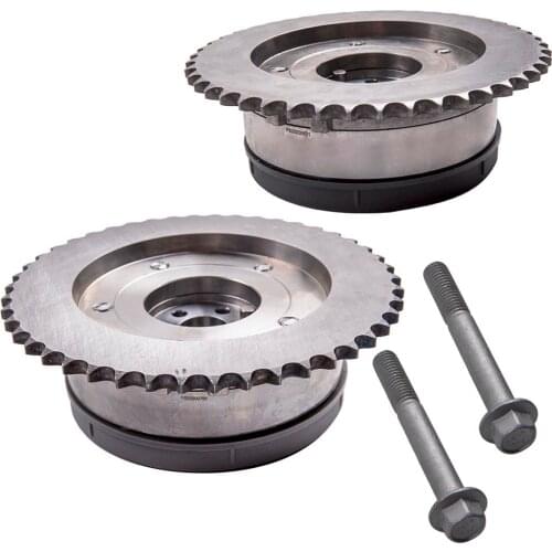 Pair 12621505 Sprocket Camshaft Phaser Gear For Buick Lacrosse GMC Terrain 2.4L