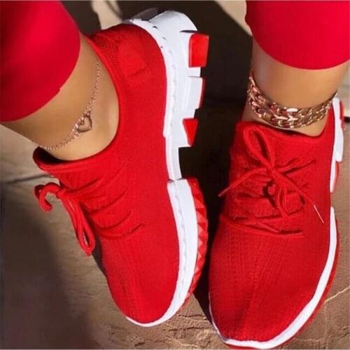 Thick-soled womens shoes plus size 2020 new flying woven breathable sports casual womens shoes fashion light vulcanized shoes