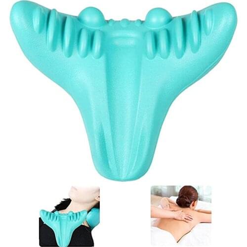 Portable Neck Massage Pillow, Cervical Spine Massager, Acupoint Massage, Neck And Shoulder Support, Relaxation, Pain, Blue