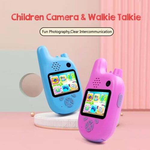 Walkie Talkie Camcorder 1080P Kids Video Camera Mini Video HD Digital Camera MP3 Music Player Game Projection Educational Toys