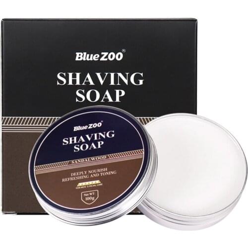 100g Professional Shaving Cream Shaving Soap Foaming Moisturizing Razor Barbering for Men Barber Care
