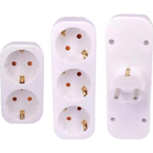 Smart Home Socket EU Plug power strip multi plug socket travel adapter Electric extension 3 Outlets Switched Socket