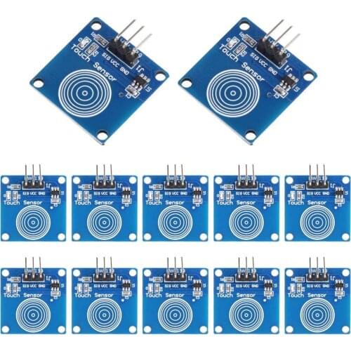 5PCS TTP223 Touch Key Switch Module Touching Button Self-Locking/No-Locking Capacitive Switches Single Channel Reconstruction