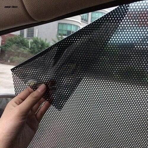 2PCS Car Side Window Mesh Film Windshield Net Sun Shade Sticker UV Protection Car Static Sunshade