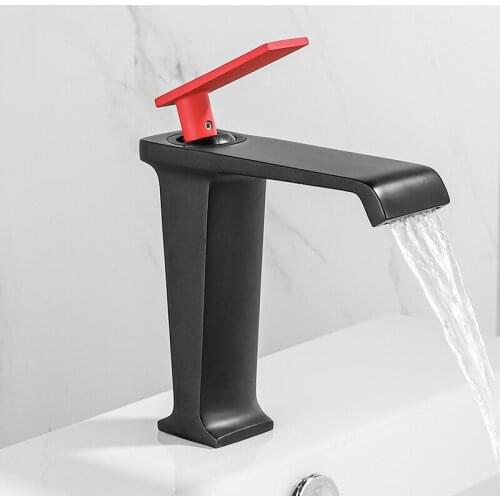 Basin Faucet Bathroom Sink Faucet Single Handle Hole Black Faucet Basin Taps Deck Vintage Wash Hot Cold Mixer Tap Crane