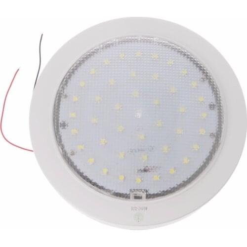 Universal LED RV Interior Led Ceiling Light Boat Camper Trailer Single Dome 12-24V 800LM 9W coach motorhome dome light
