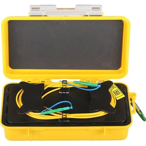 LC/APC - LC/APC SM 500M/1KM/2KM Dead Zone Eliminator Fiber Rings Fiber Optic OTDR Launch Cable Box 1310/1550nm Free shipping