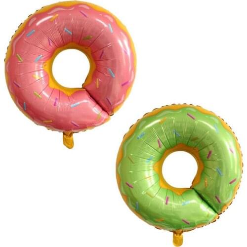 Donut balloon toy candy shape food festival decoration children birthday party decoration aluminum foil balloon wholesale