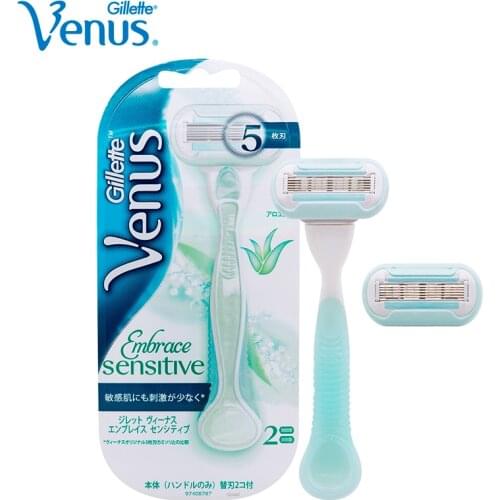 Gilltte Venus Razor Embrace Sensitive Shaving Razor Blade for Women Shave&Shaving Hair Razor Set Beauty Tool Suit Sensitive Skin