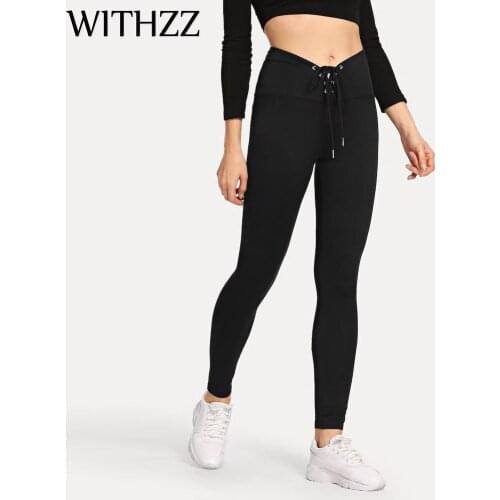 WITHZZ Elastic Bandage Leggings Women Leggins Elbows for Fitness Legins Jeggings Tayt Sporting Athleisure Sportleggings Pants