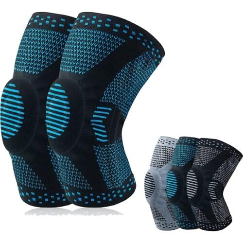 1PC Silicone Knee Brace Support Protection Men Women Sports Safety Mtb Volleyball Basketball Compression Knee Pads Protector