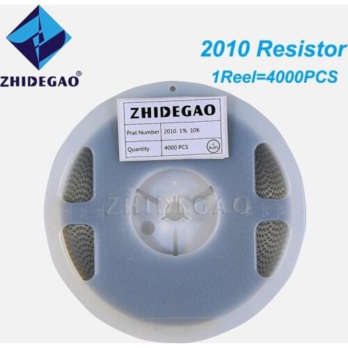 4000PCS 2010 Resistor SMD Accuracy 1% 0 ohm ~ 10M ohm 1K 2.2K 10K 100K 1R 10R 100R 150R 220R 330R 0 1 10 100 150 220 330 ohm