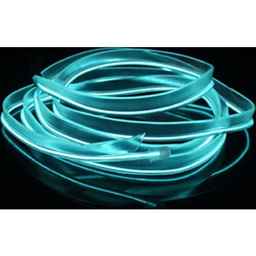 5m Transparent Glow Strip Plastic PMMA Fiber Optic Stripe For Auto Car Interior Moulding Accessories