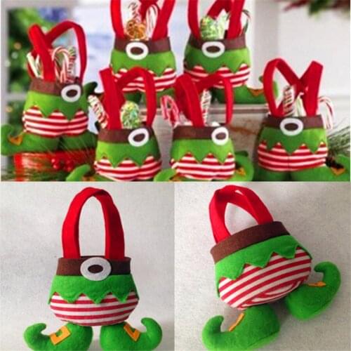 NEW Cute Chirstmas candy bag Chistmas Gift Holders Santa Claus Gift Bags Christmas Supplies 10pcs/lot Free Shipping