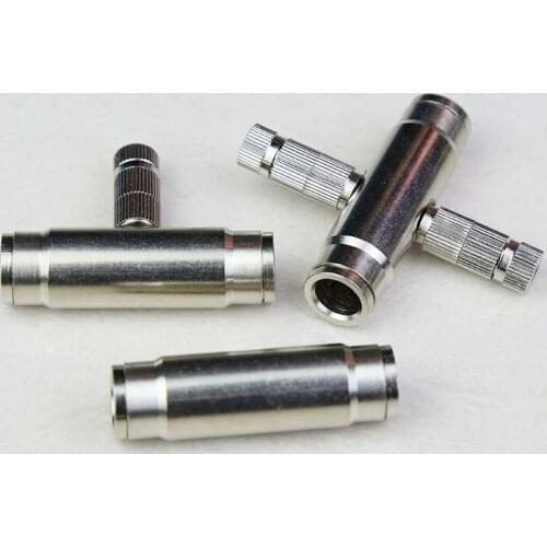 9.52mm straight-through connector, mist-cooled system connector, brass quick connector