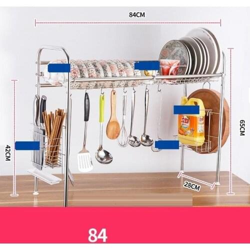Accessories Dish Drainer Fridge Organizer Stainless Steel Cuisine Mutfak Cocina Organizador Cozinha Kitchen Storage Rack Holder