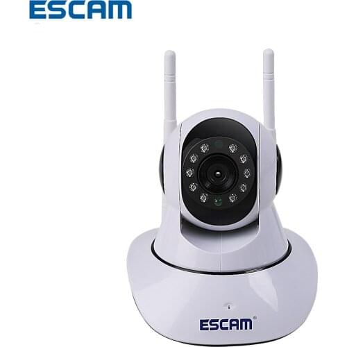 IPC Security Wireless Camera ESCAM G02 WiFi IP IR Camera Dual Antenna 720P Pan/Tilt Support Two Way Audio ONVIF